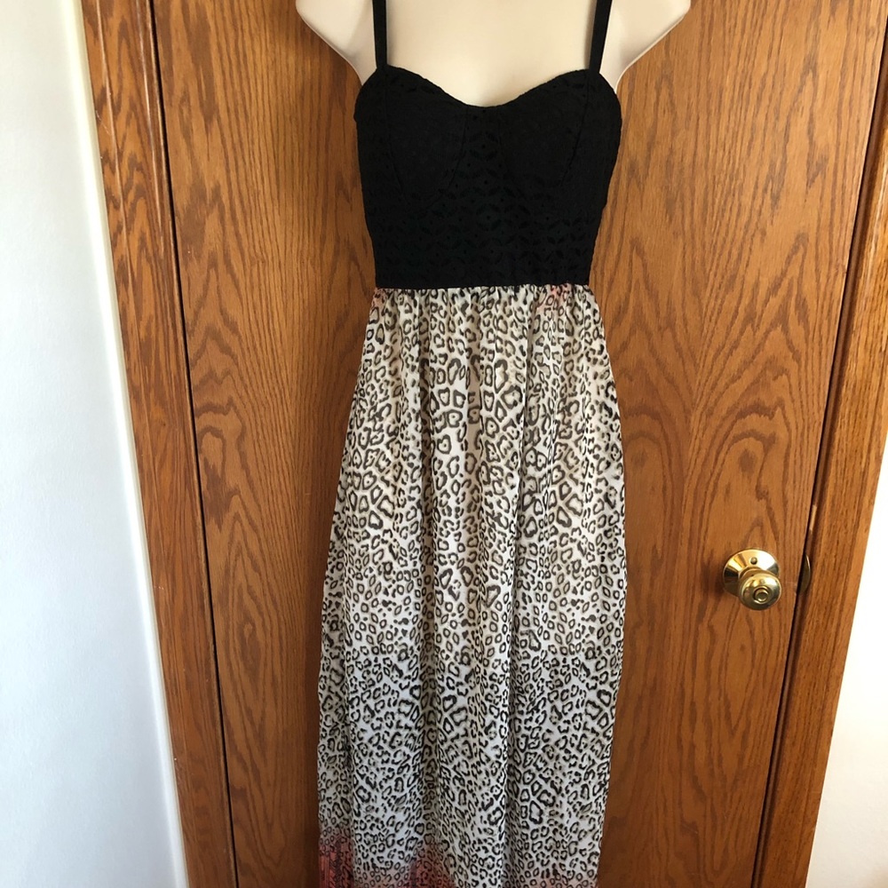 Maurices Animal Print Long Sundress Women's Sz Sm.